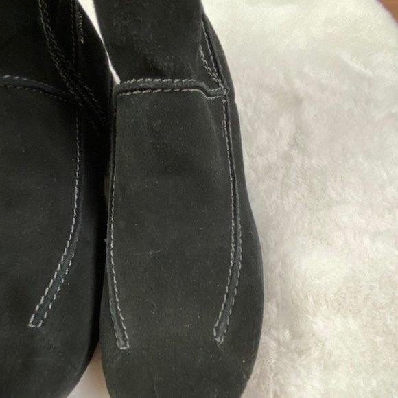 Studio Brilliant Women's Black Suede‎ Faux Fur Trim Evonna WaterProof Boots 7.5 - Picture 6 of 14